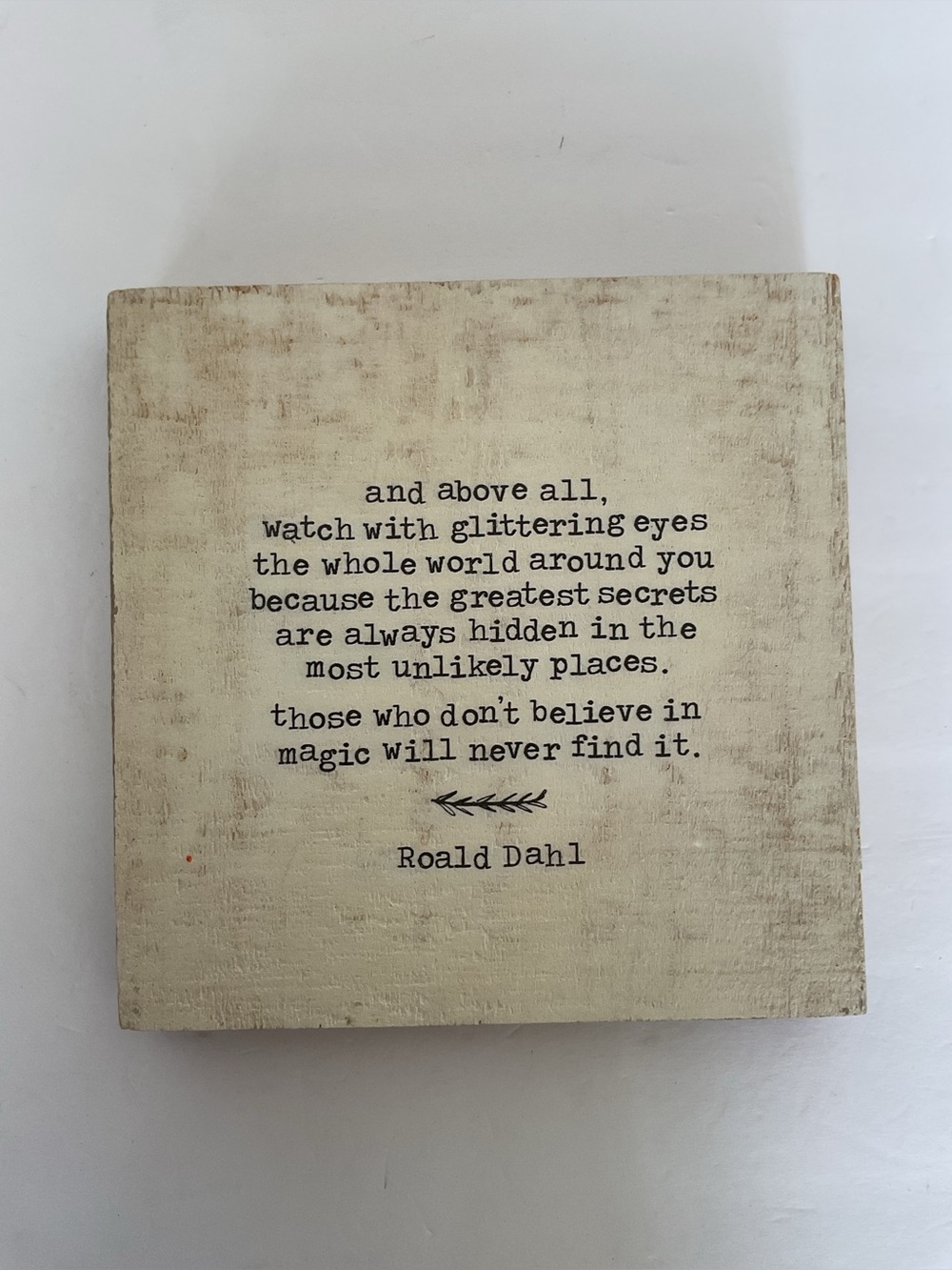 Natural Life Quote Picture by Roald Dahl
